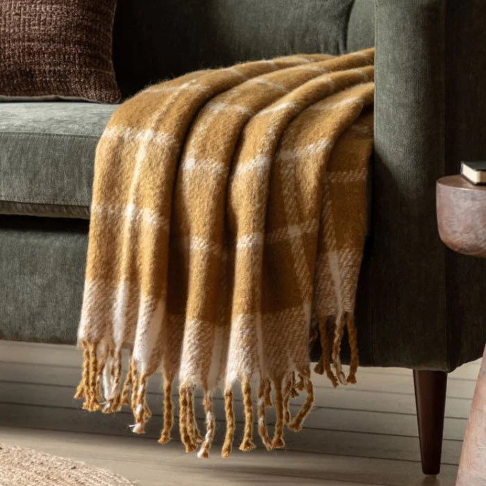 Mustard Luxury Throw