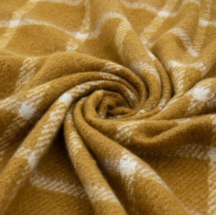 Mustard Luxury Throw