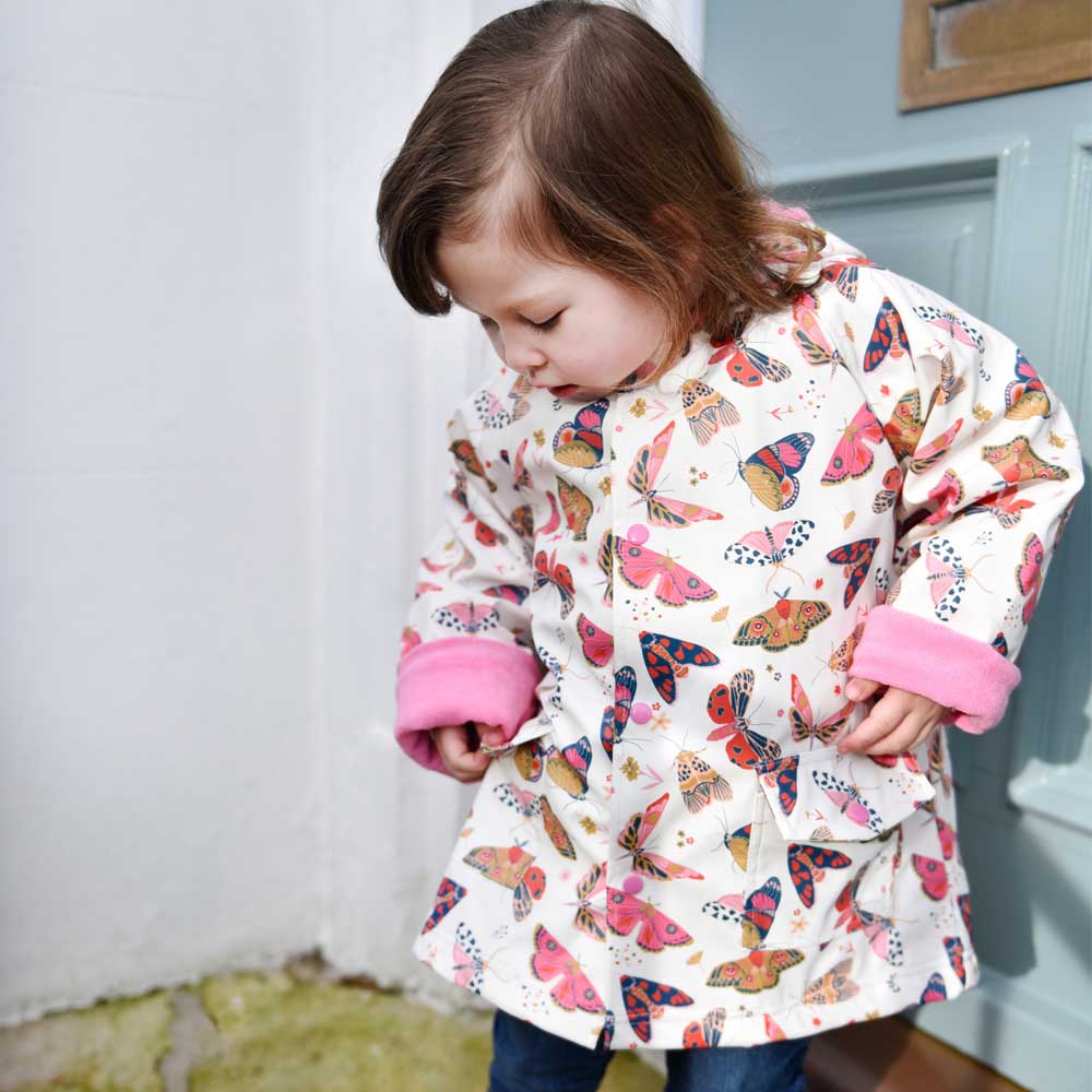 Kids Raincoat - Butterfly Print