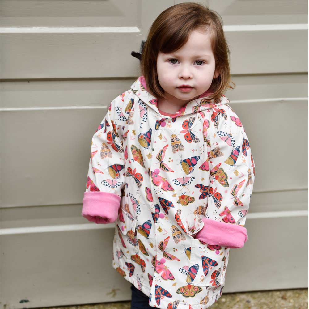 Kids Raincoat - Butterfly Print