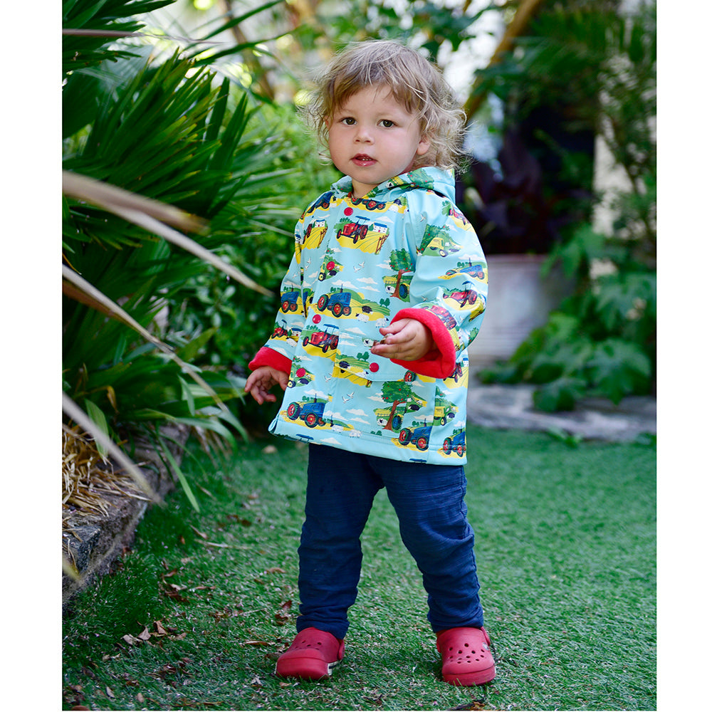 Kids Raincoat - Country Side Print
