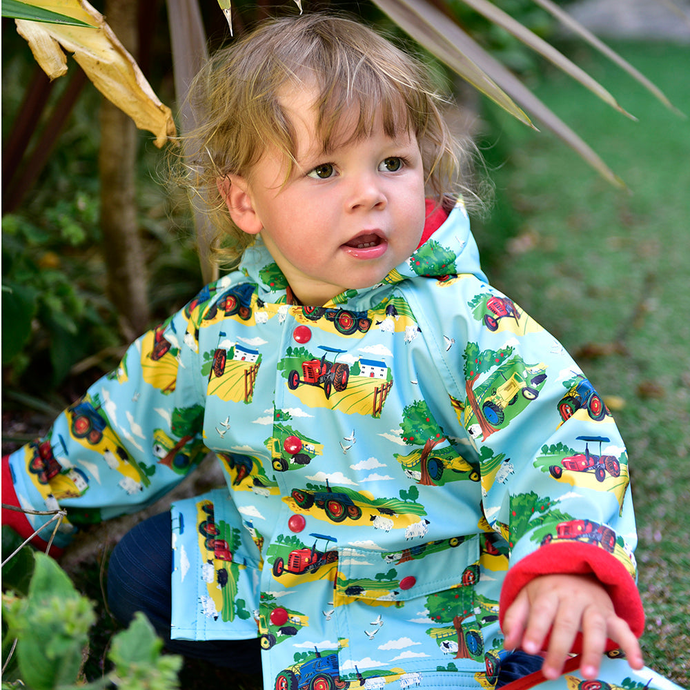 Kids Raincoat - Country Side Print