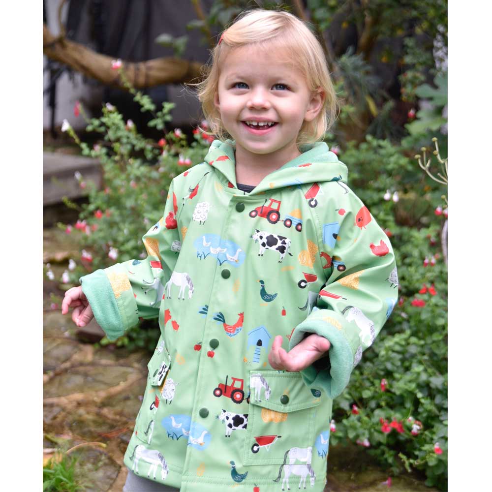 Print Raincoat Down On The Farm