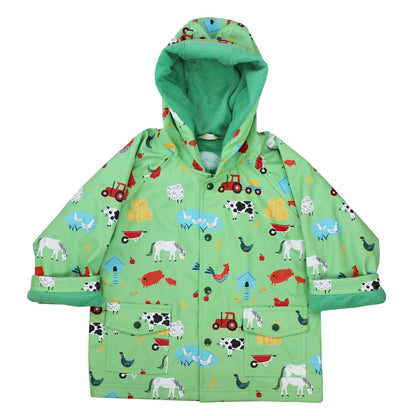 Print Raincoat Down On The Farm