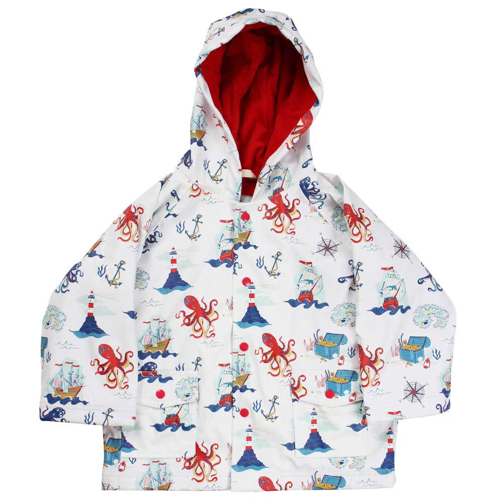 Kids Raincoat - High Seas Print