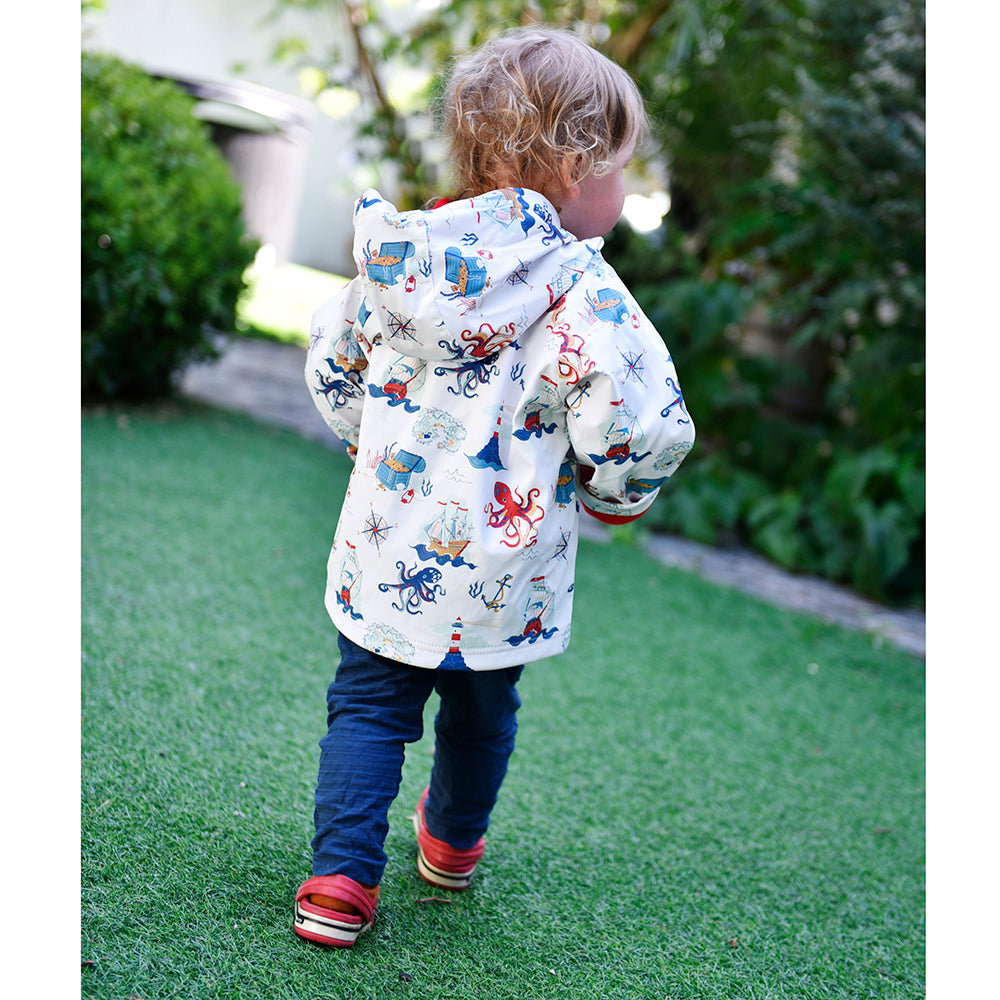Kids Raincoat - High Seas Print