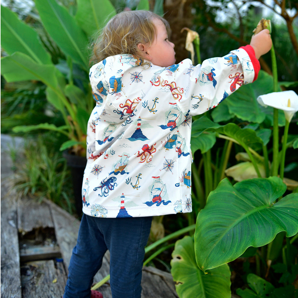 Kids Raincoat - High Seas Print
