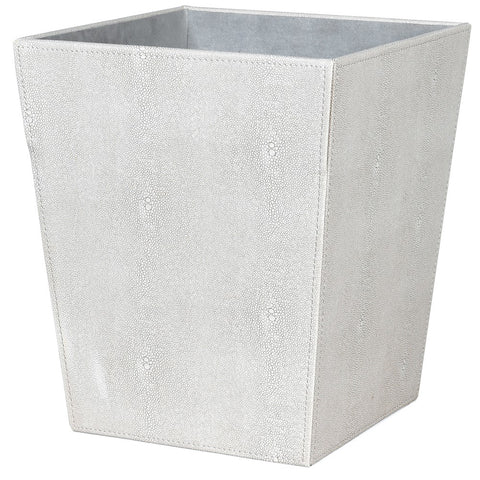 Faux Shagreen Bin