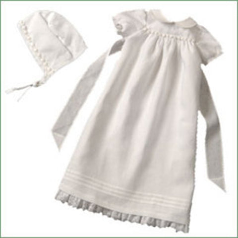 Christening Gown Rosebud Irish Linen