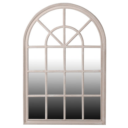 Anza Antique Taupe Window Mirror