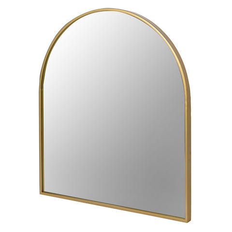 Wide Gold Frame Arch Wall Mirror