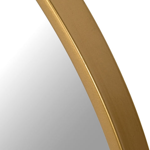 Wide Gold Frame Arch Wall Mirror