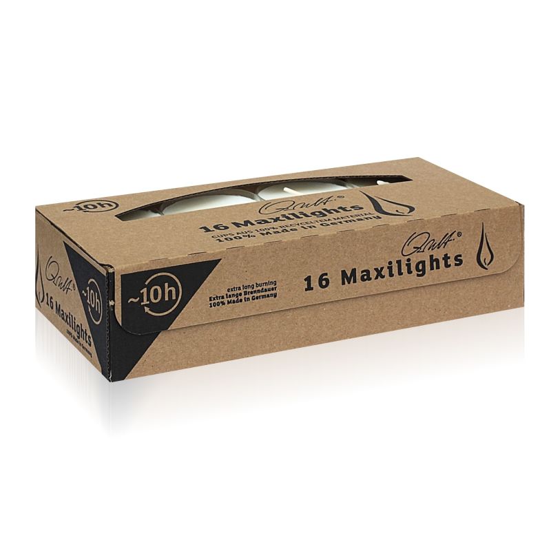 Tealights Maxi Multipack - White (16 per box)