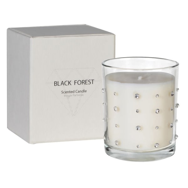 Black Forest Scented Glitzy Diamonte Candle