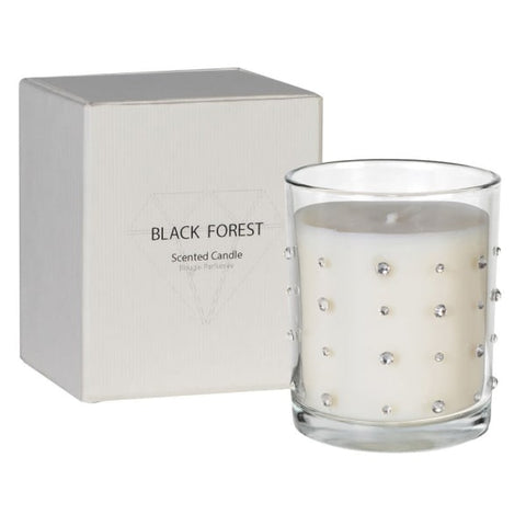 Black Forest Scented Glitzy Diamonte Candle