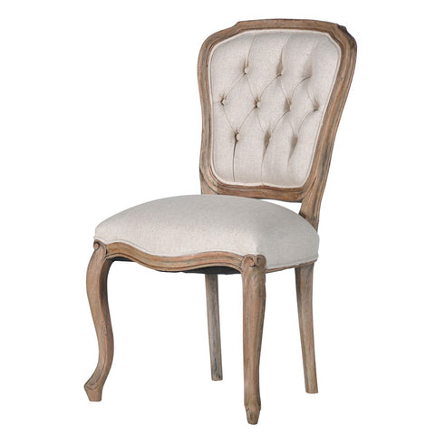 Aston Reclaimed Buttoned Dining Chair