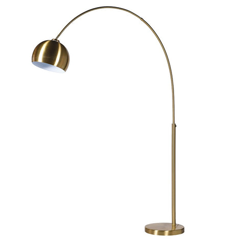 Becket Brush Brass Arch Floor Lamp