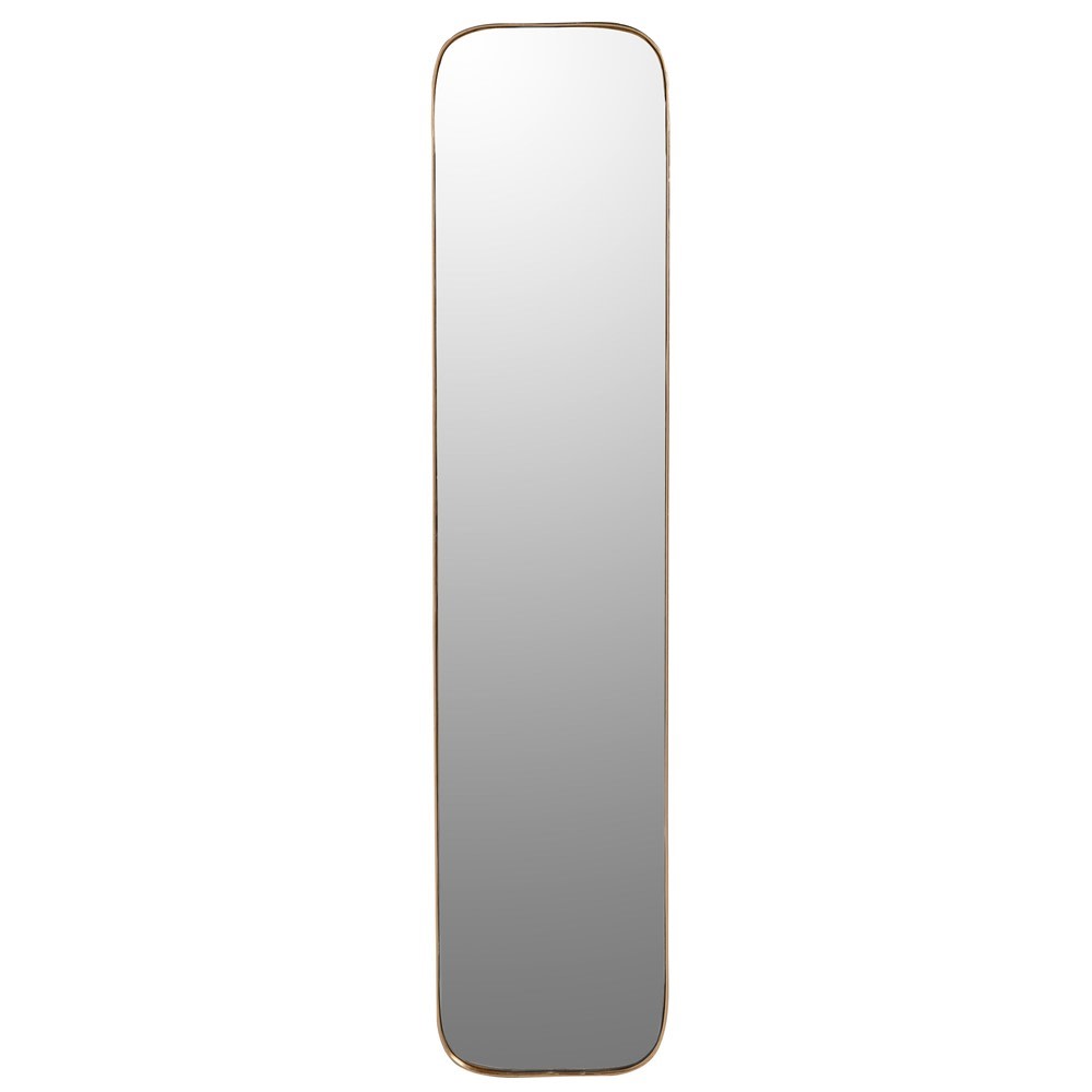 Gold Curve Rectangular Mirror