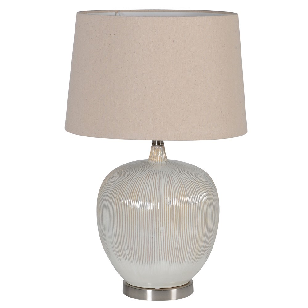 Beige Table Lamp with Shade