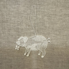 Lace Decoration - Clover The Pig