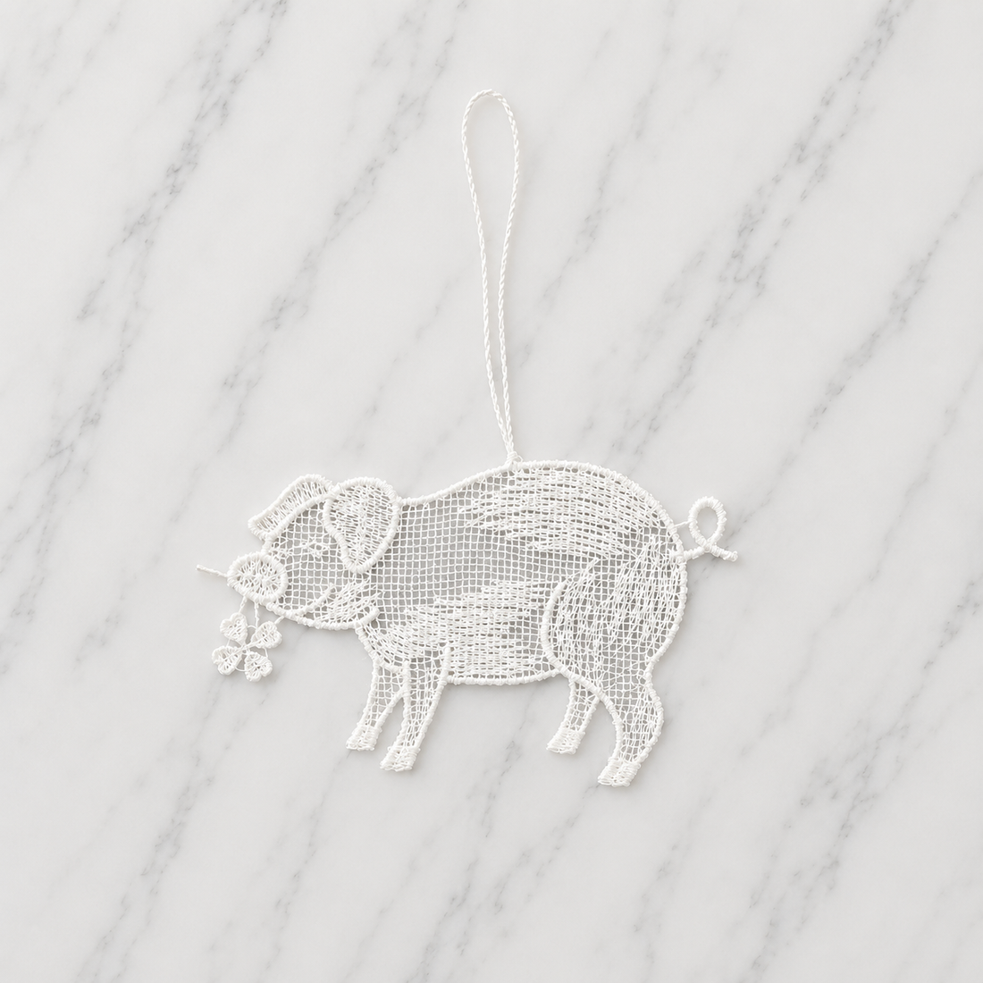 Lace Decoration - Clover The Pig