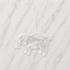Lace Decoration - Clover The Pig