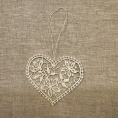 Lace Decoration - Floral Heart
