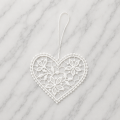 Lace Decoration - Floral Heart