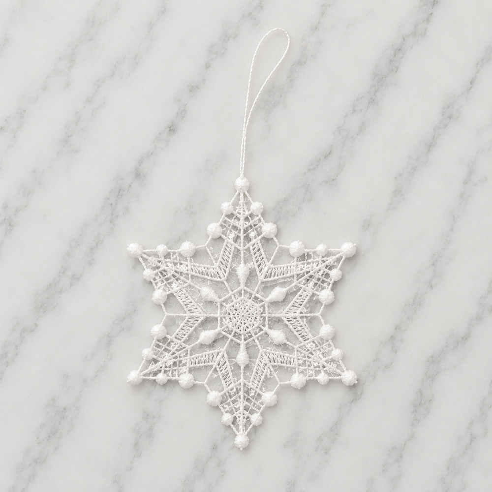 Lace Decoration - Snowflake Star
