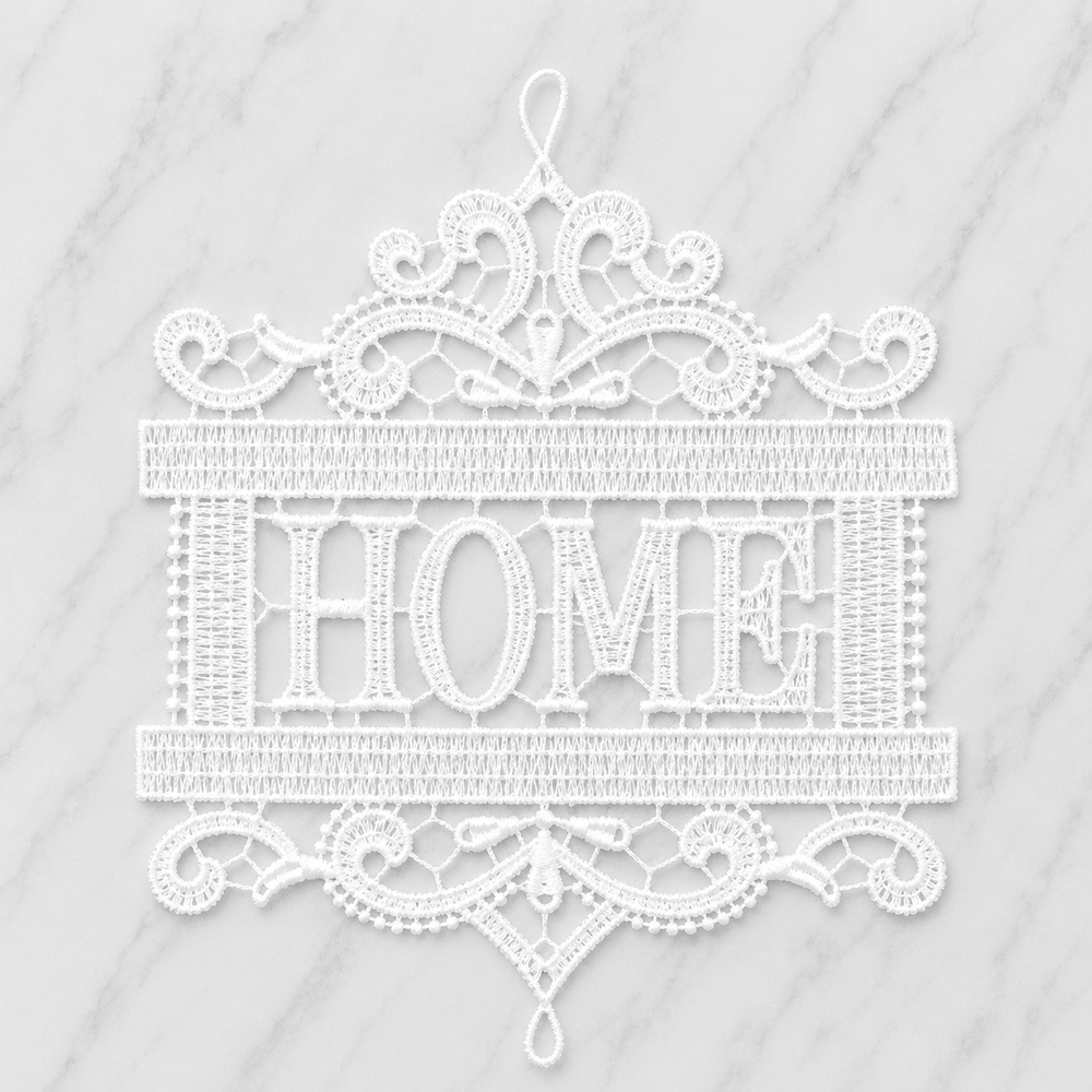 Lace Decoration - 'Home'