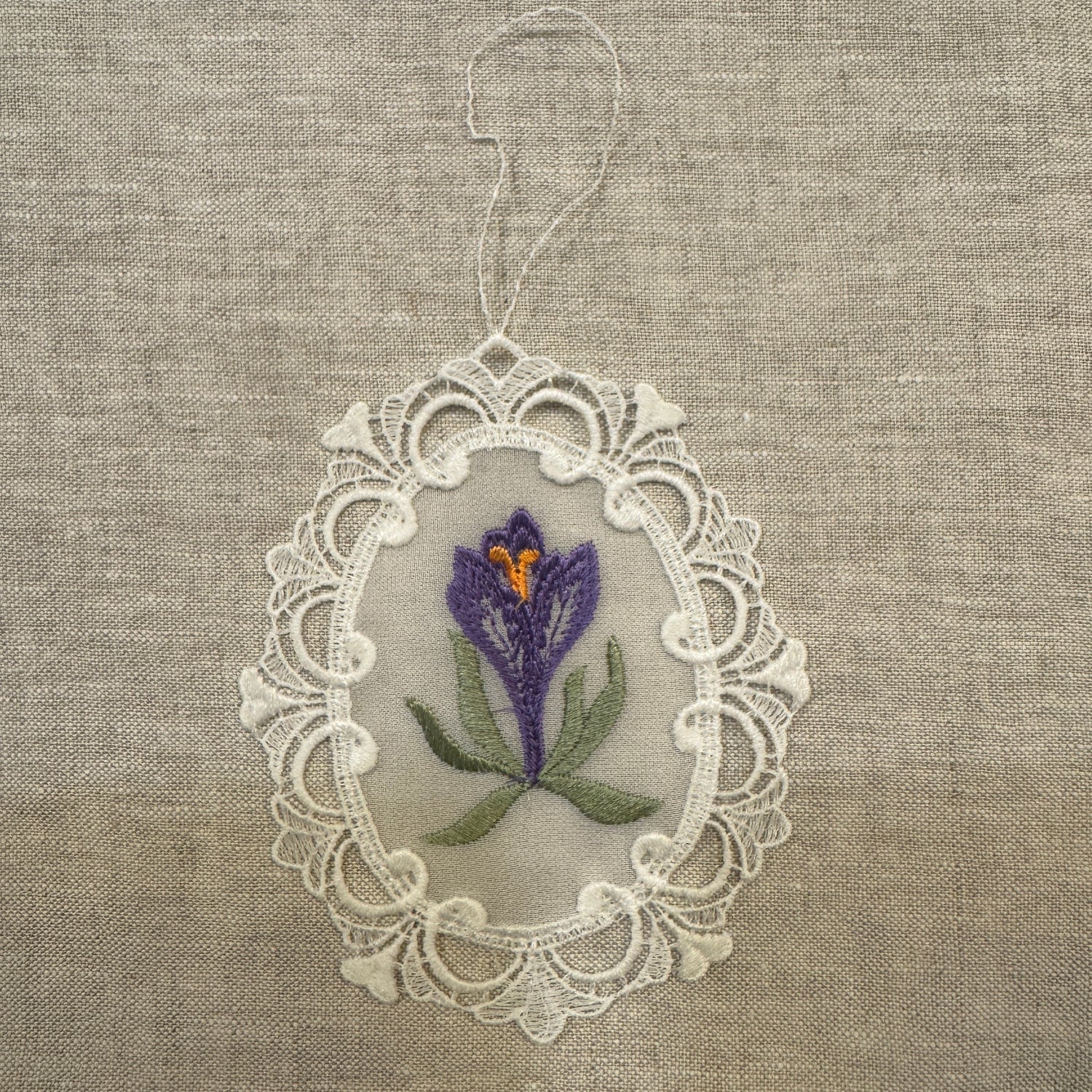 Lace Decoration - Purple Crocus