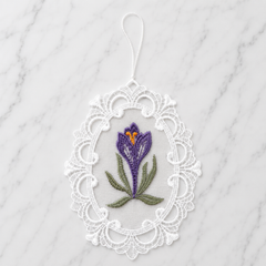 Lace Decoration - Purple Crocus