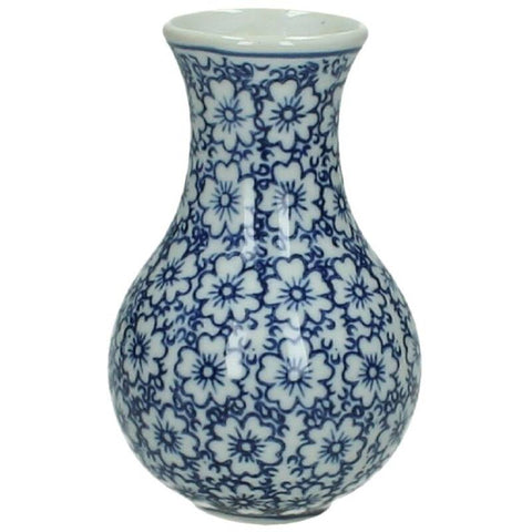 Porcelain Blue Pattern Vase