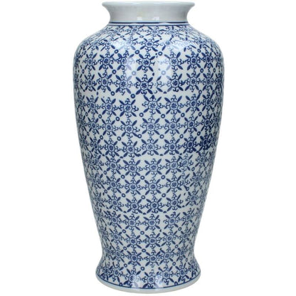 Large Porcelain Blue Pattern Vase