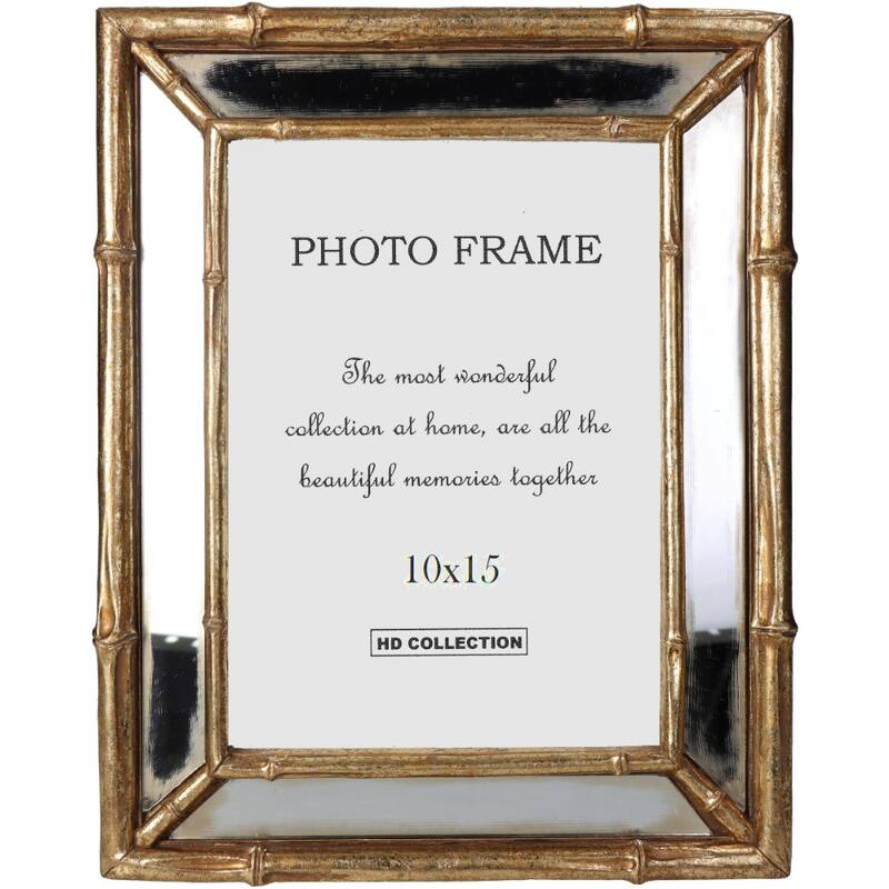 Mirrored Gold Frame 10x15cm