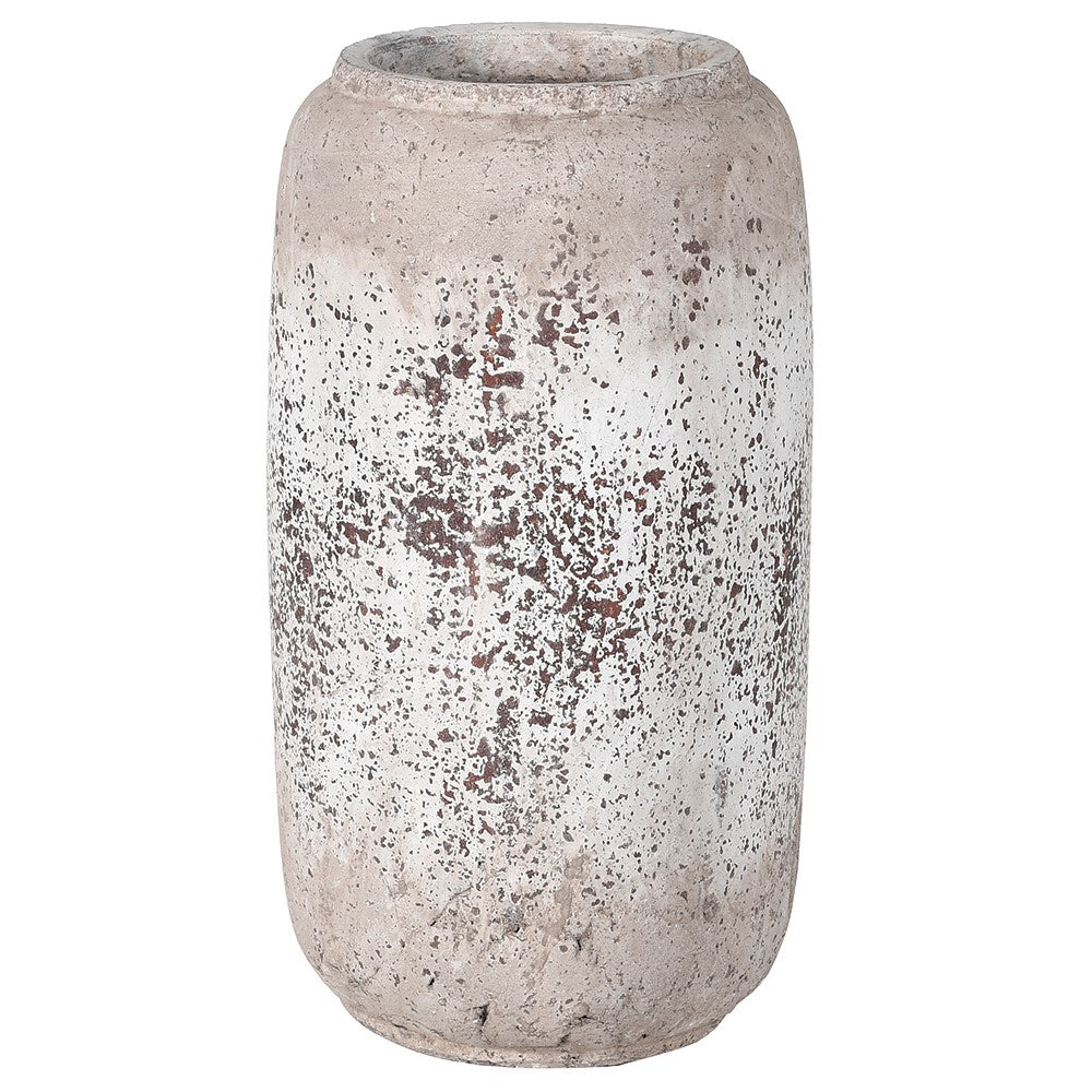 Delia Distressed Stone Vase - Tall