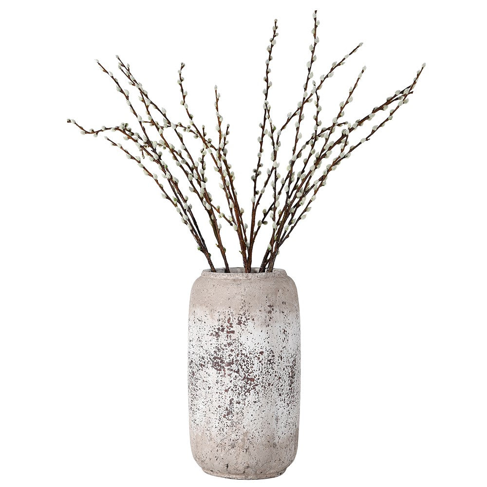 Delia Distressed Stone Vase - Tall