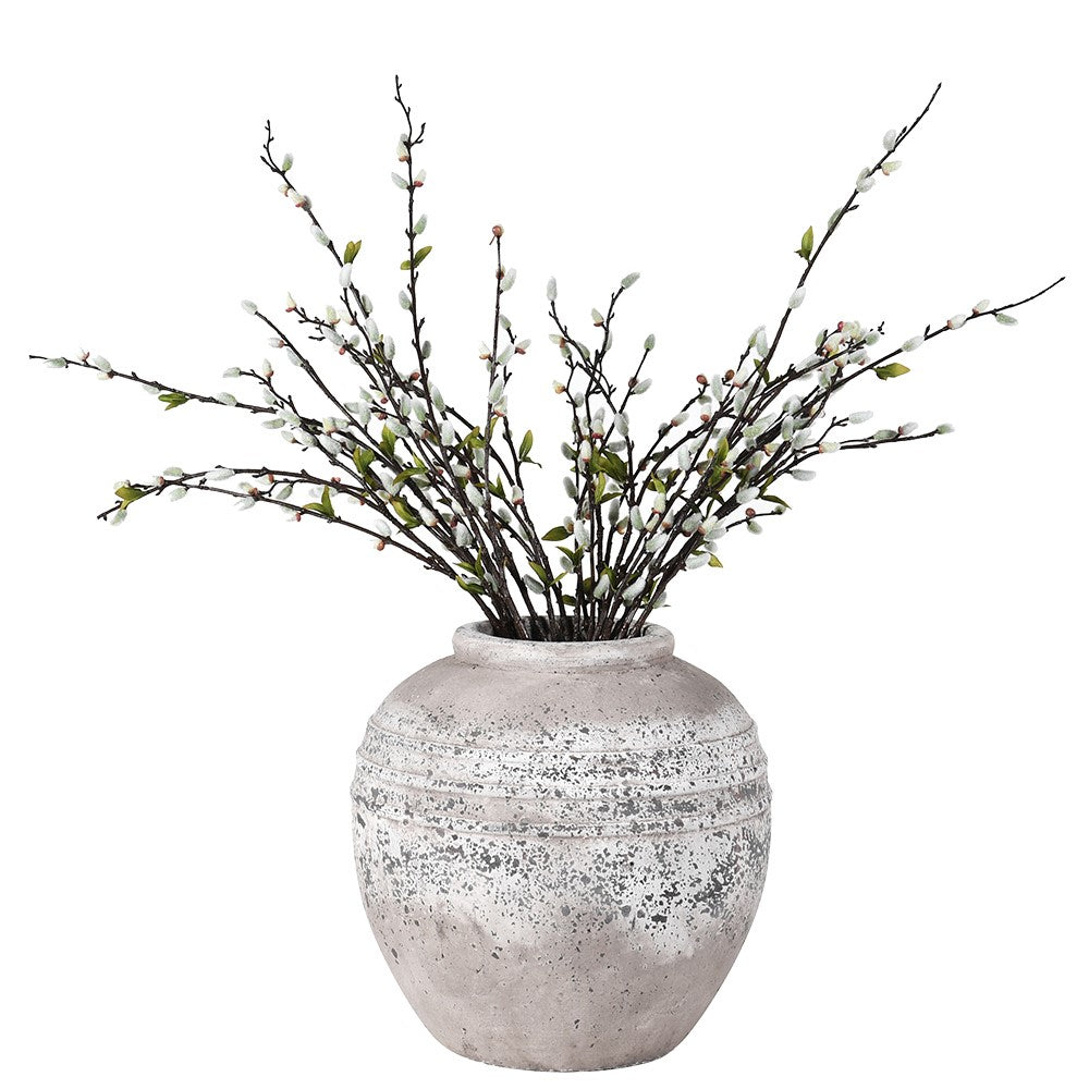 Delia Distressed Stone Vase