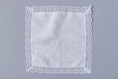 Irish Linen Hanky Ladies Lace