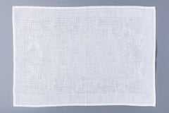 Etamine Fine Irish Linen White Placemats