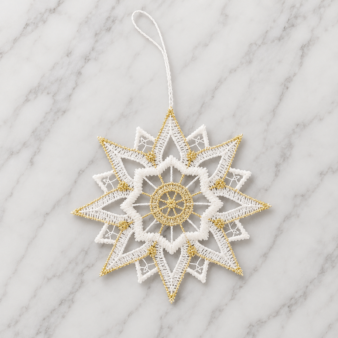 Lace Decoration - Gold Star