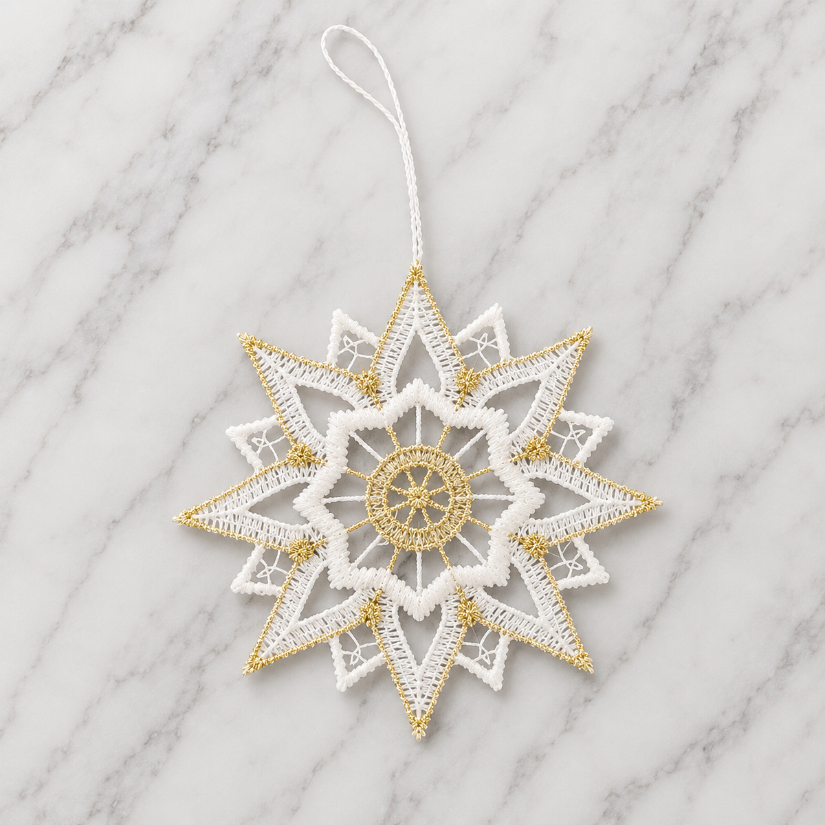 Lace Decoration - Gold Star