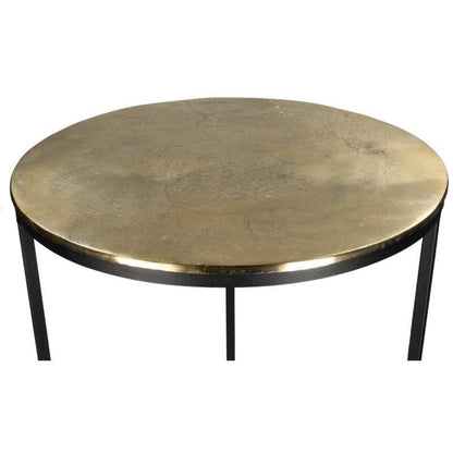 Round Gold Nest Tables (Set Of 3)