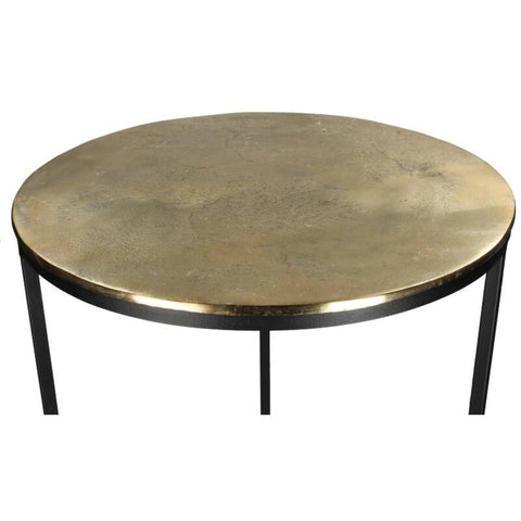 Round Gold Nest Tables (Set Of 3)