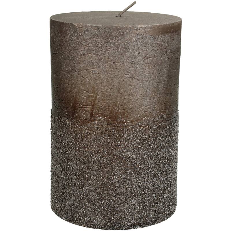 Brown Glitter Candle