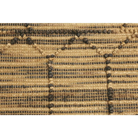 Jute & Black Carpet Natural 230x160cm