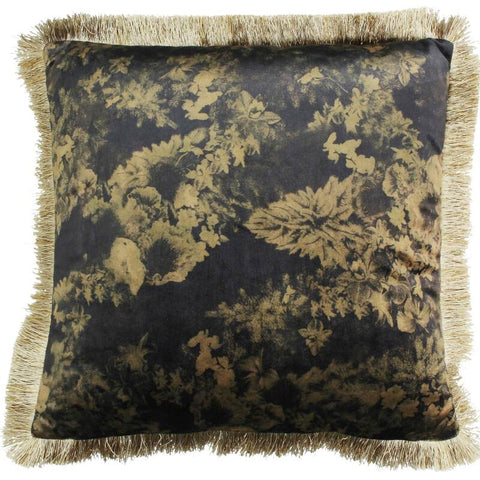 Gold & Black Flower Cushion