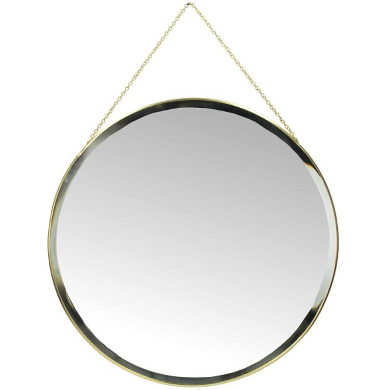 Annalivia Gold Round Wall Mirror