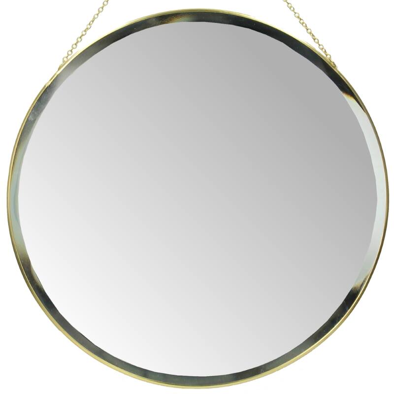 Annalivia Gold Round Wall Mirror