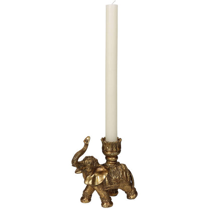 Candle Stick Elephant Gold